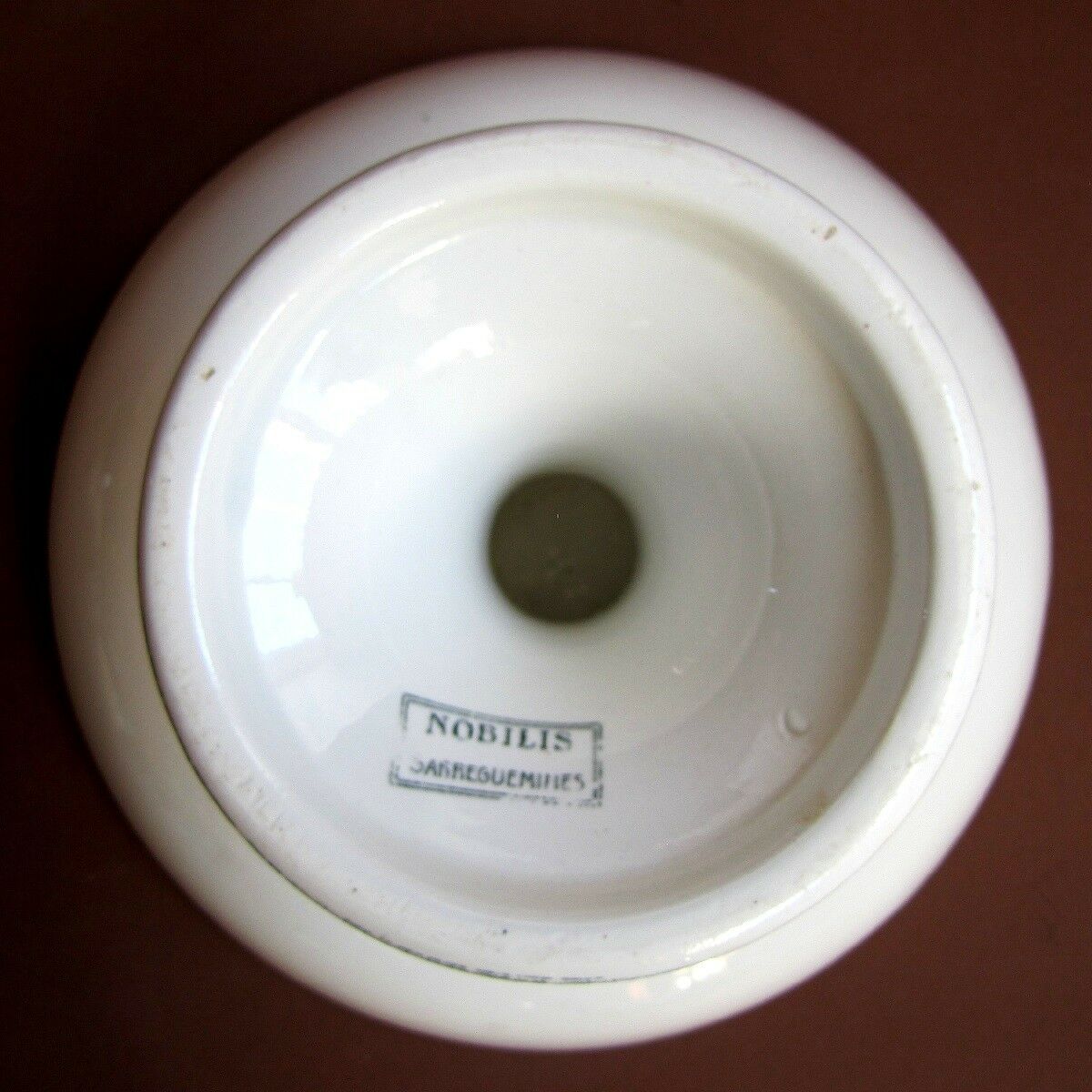 Fruit cup nobilis compotier wreath laurel earthenware of sarreguemines