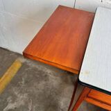 Vintage mini desk with formica top / side table