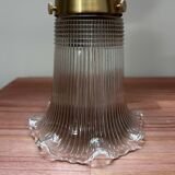 Ancienne applique murale tulipe vintage holophane