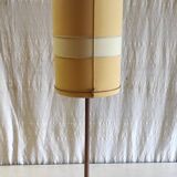 Scandinavian style table lamp in wood and rope - mid 20th century.