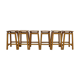 Six English School Lab Bar Stools