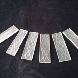 Coffret de 6 porte couteaux en plexiglass Style Art Déco