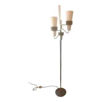 Floor lamp Maison Arlus brass 1950 vintage