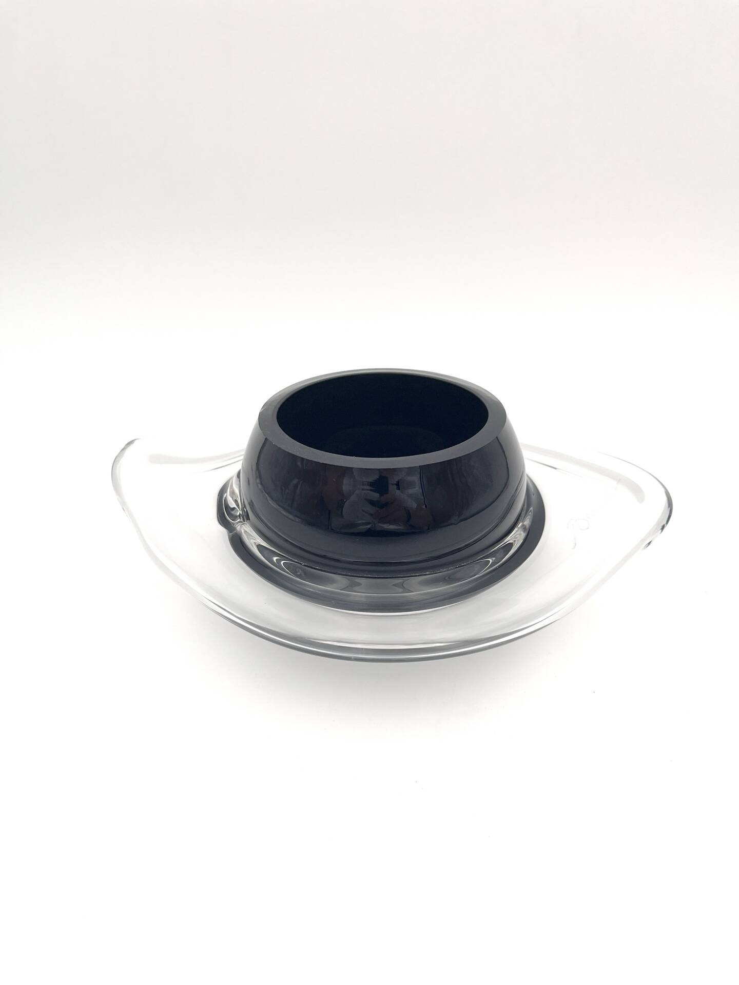 Coupe Vide-Poche Design Verre d'Art Soufflé Signé Ioan Barna