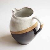 Tricolor stoneware pitcher