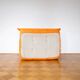 Orange Alcantara 2-seater Togo sofa by Michel Ducaroy