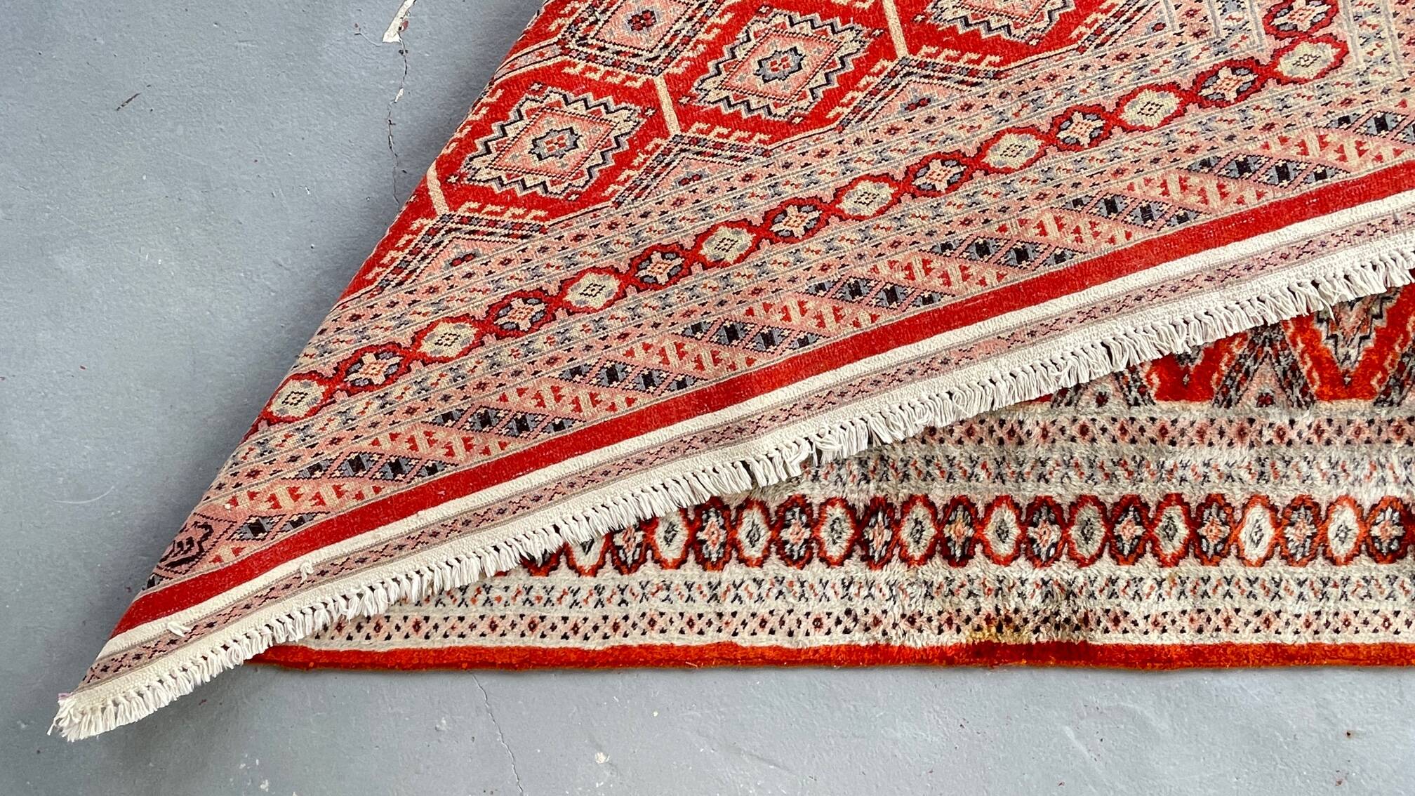 Vintage Red-Orange Persian Rug 172cm x 126cm