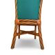 Set of six vintage bamboo and rattan dining chairs