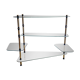 Tripod shelf in glass and gilded metal – mid. XXth