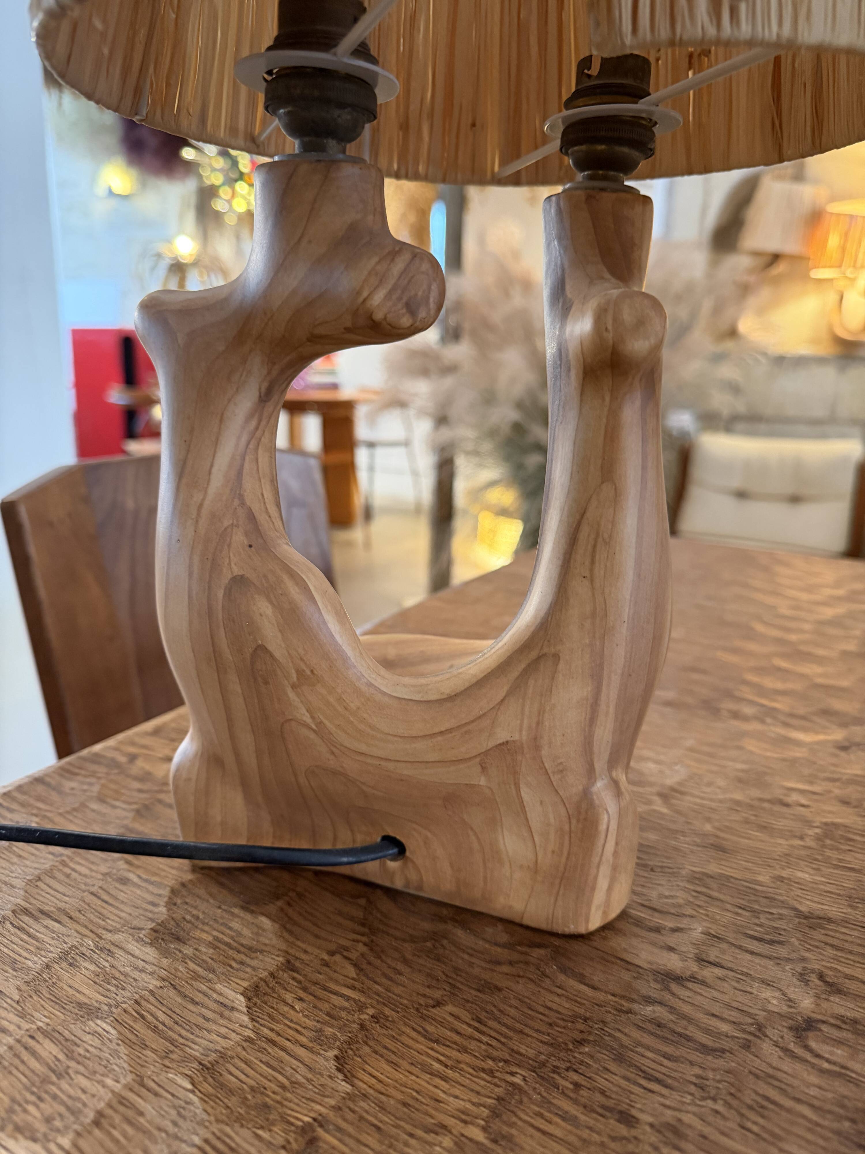 Grandjean Jourdan Vallauris pair of foot lamps 1960