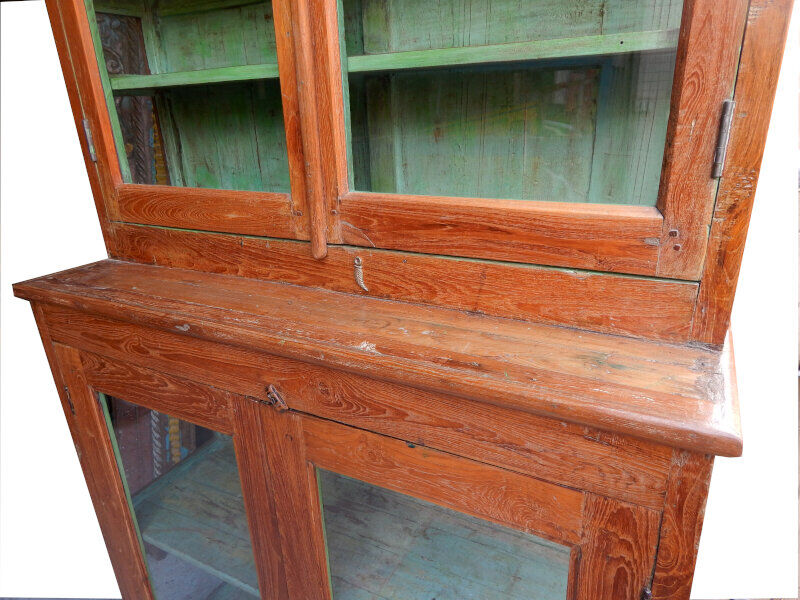 Showcase furniture by metier commercant haute etroite bois teck