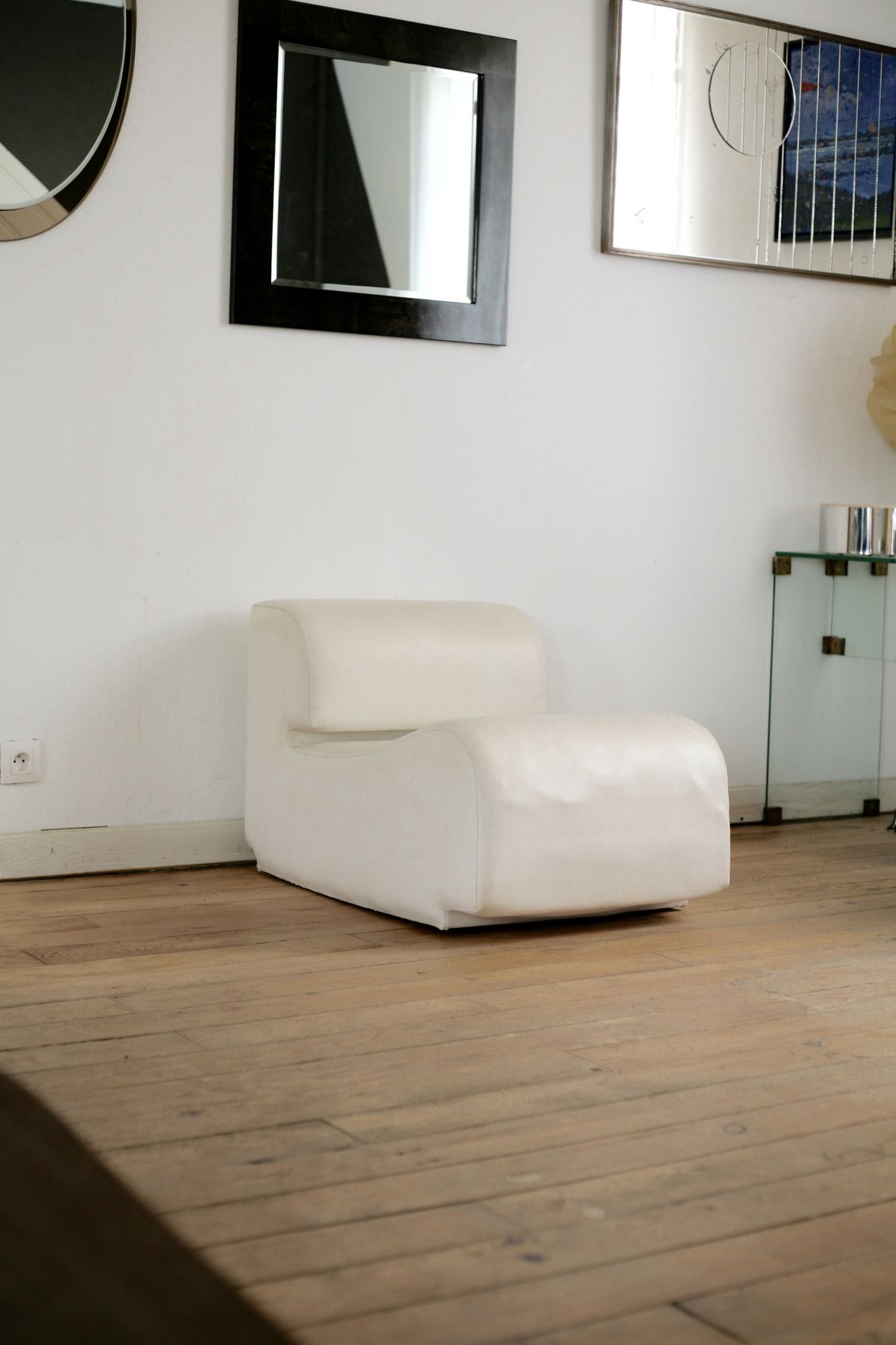 Cini Boeri chair Bobo model Arflex edition International Furniture Broadcast, Italy 1968