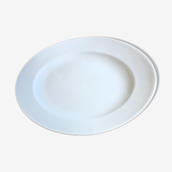 Plat ovale de service en porcelaine de Limoges - Chastagner