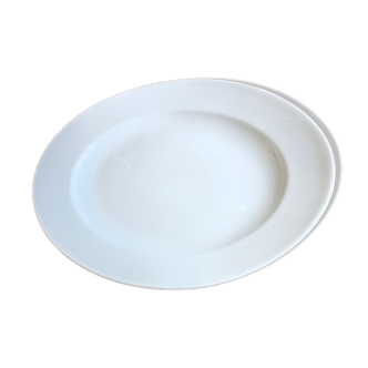 Plat ovale de service en porcelaine de Limoges - Chastagner