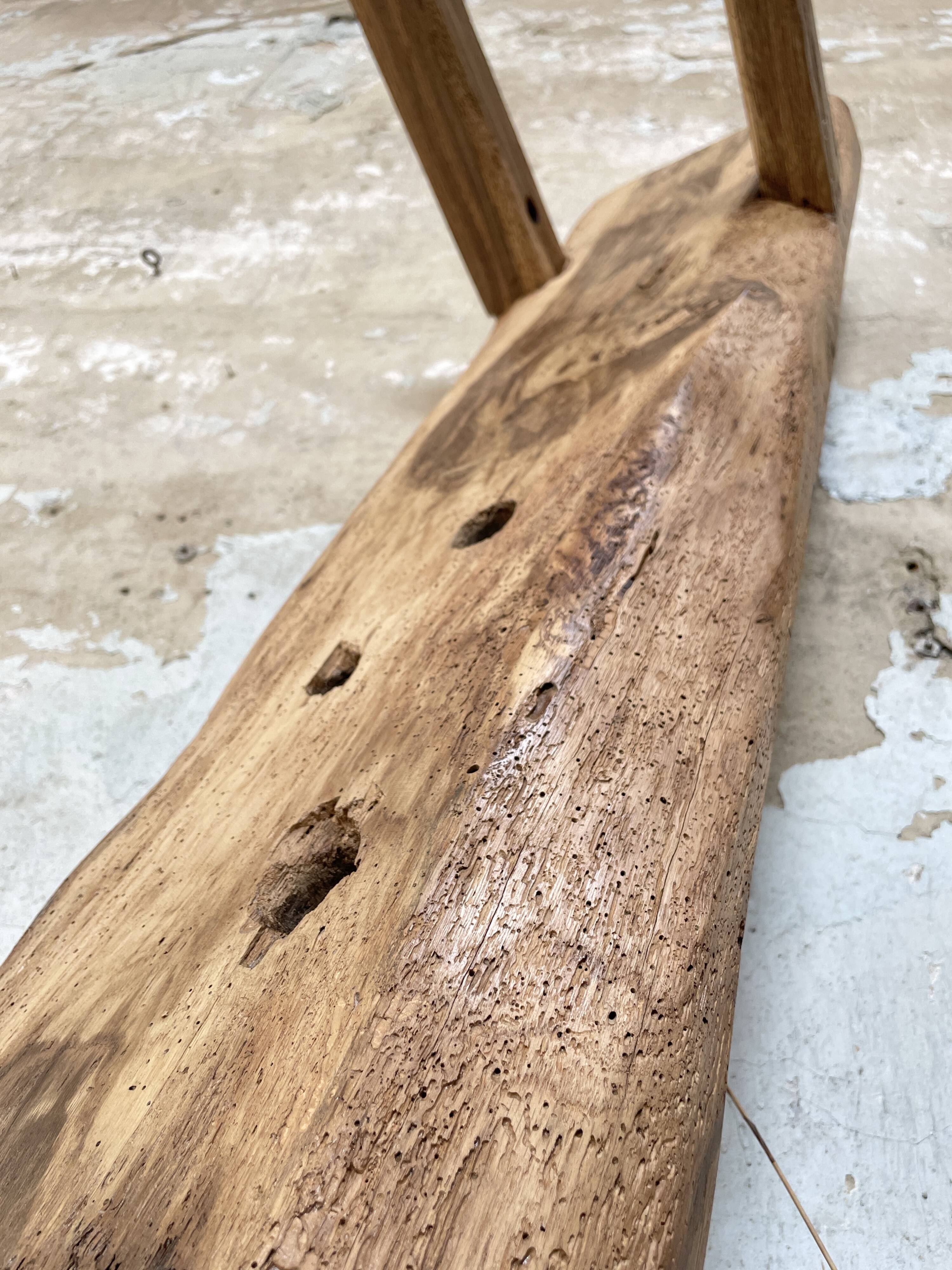 Primitive solid wood coffee table