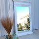Old matt white mirror