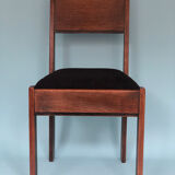 Oak Art Deco Design Chairs By J.A. Muntendam For L.O.V. Oosterbeek 1920s Set of 2