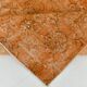 Tapis Vintage Orange Ocre Patiné, Style Bohème Chic