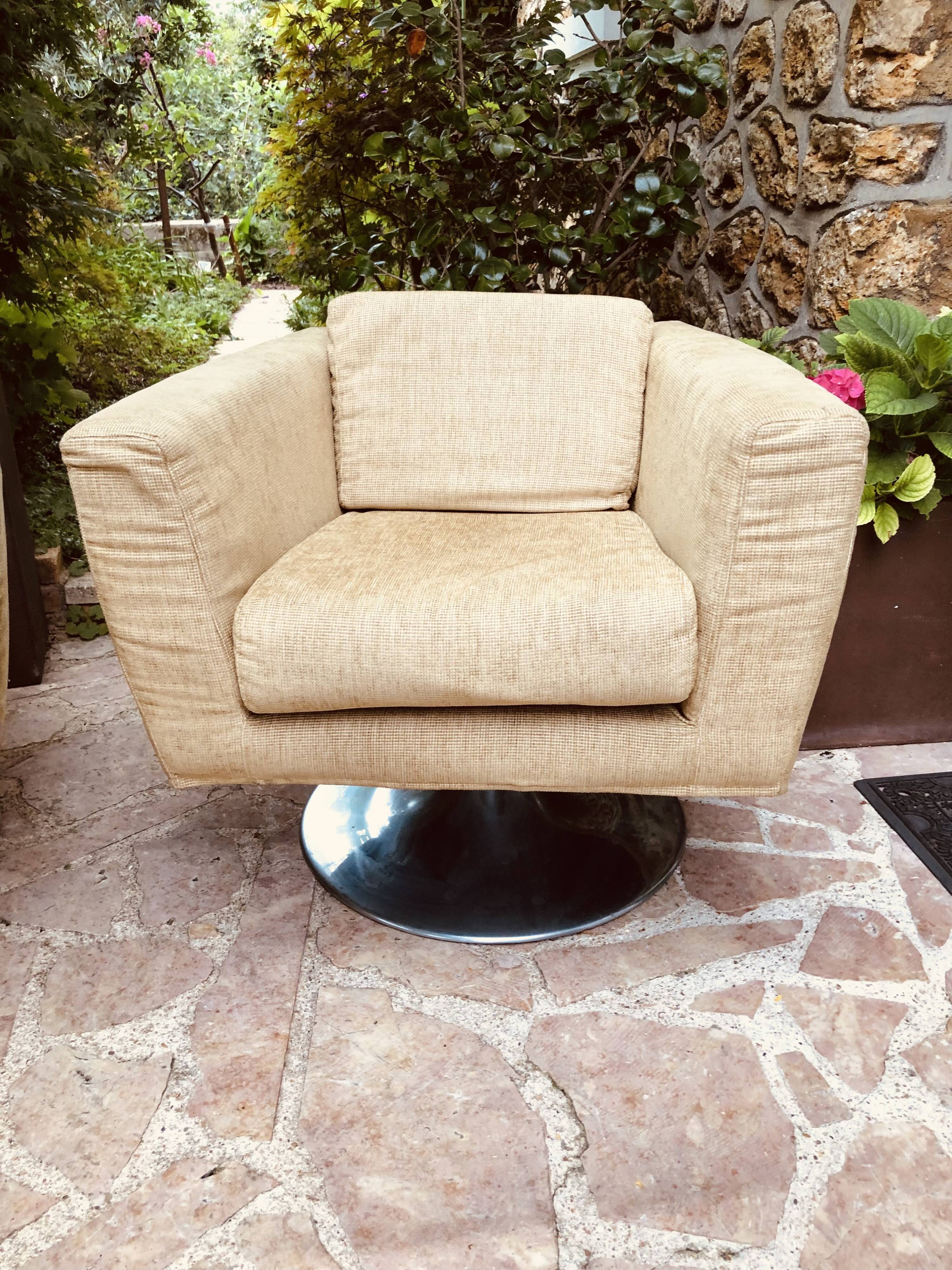 Pair of design armchairs