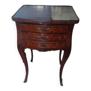 Meuble de chevet ancien - marqueterie