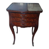 Antique bedside table with marquetry