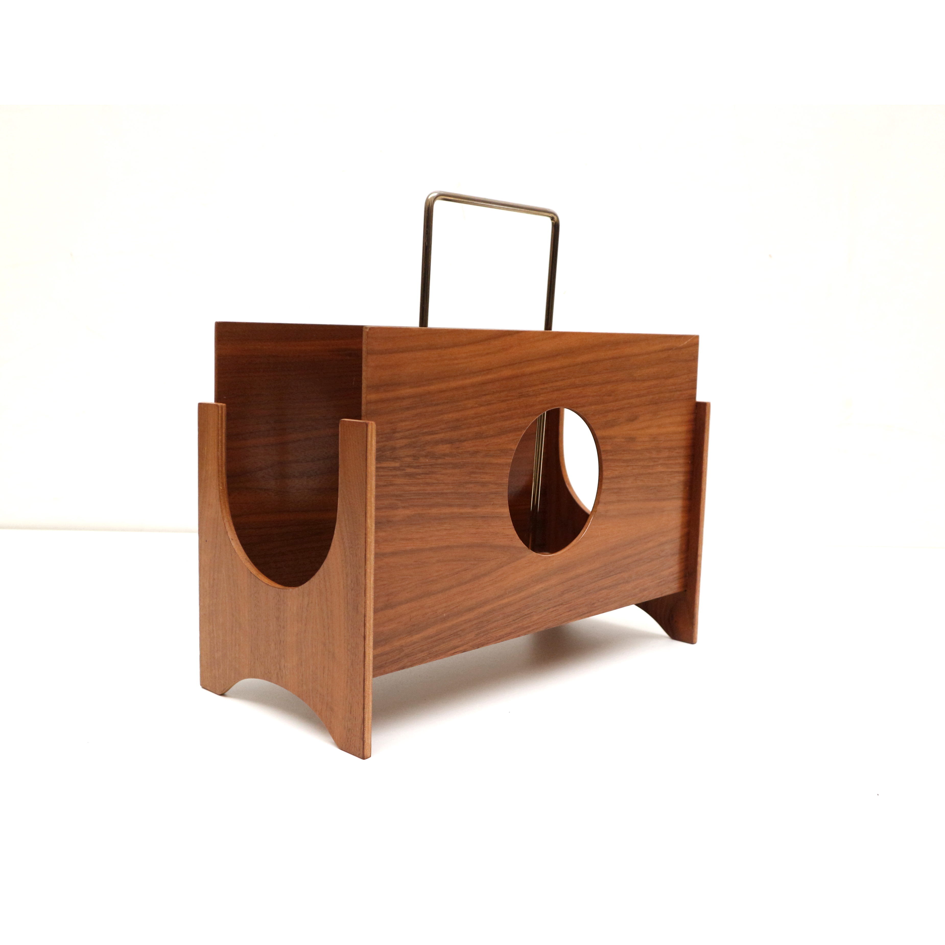 Vintage magazine rack / newspaper rack made in the 1960s