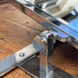 Wall coat rack / 50s chrome cloakroom