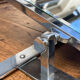 Wall coat rack / 50s chrome cloakroom