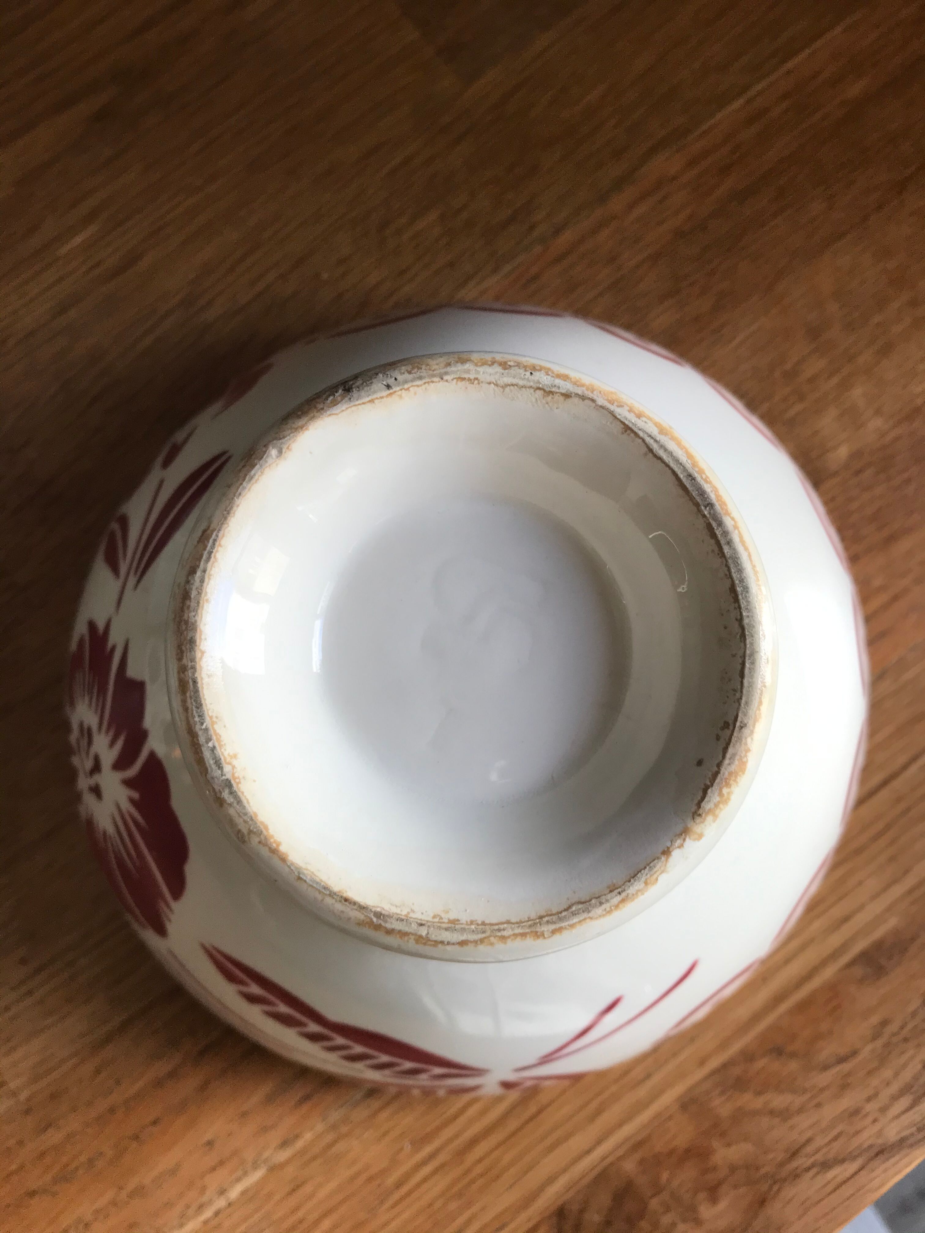 Old XXL bowl , said chabrot bowl , Sarreguemines Digoin