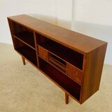 Vintage Danish mid-century retro rosewood bookcase 1960s