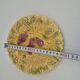 Lot 11 assiettes dessert Sarreguemines barbotine fruits 19cm vintage rare