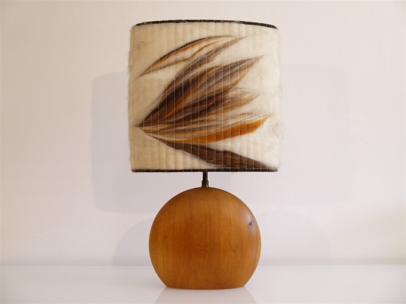 Vintage wooden lamp 1960