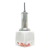 Murano Glass Cube Pendant Lamp, Italy, 1970s