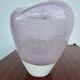 Heart-shaped bubble glass vase from the 1960s.
