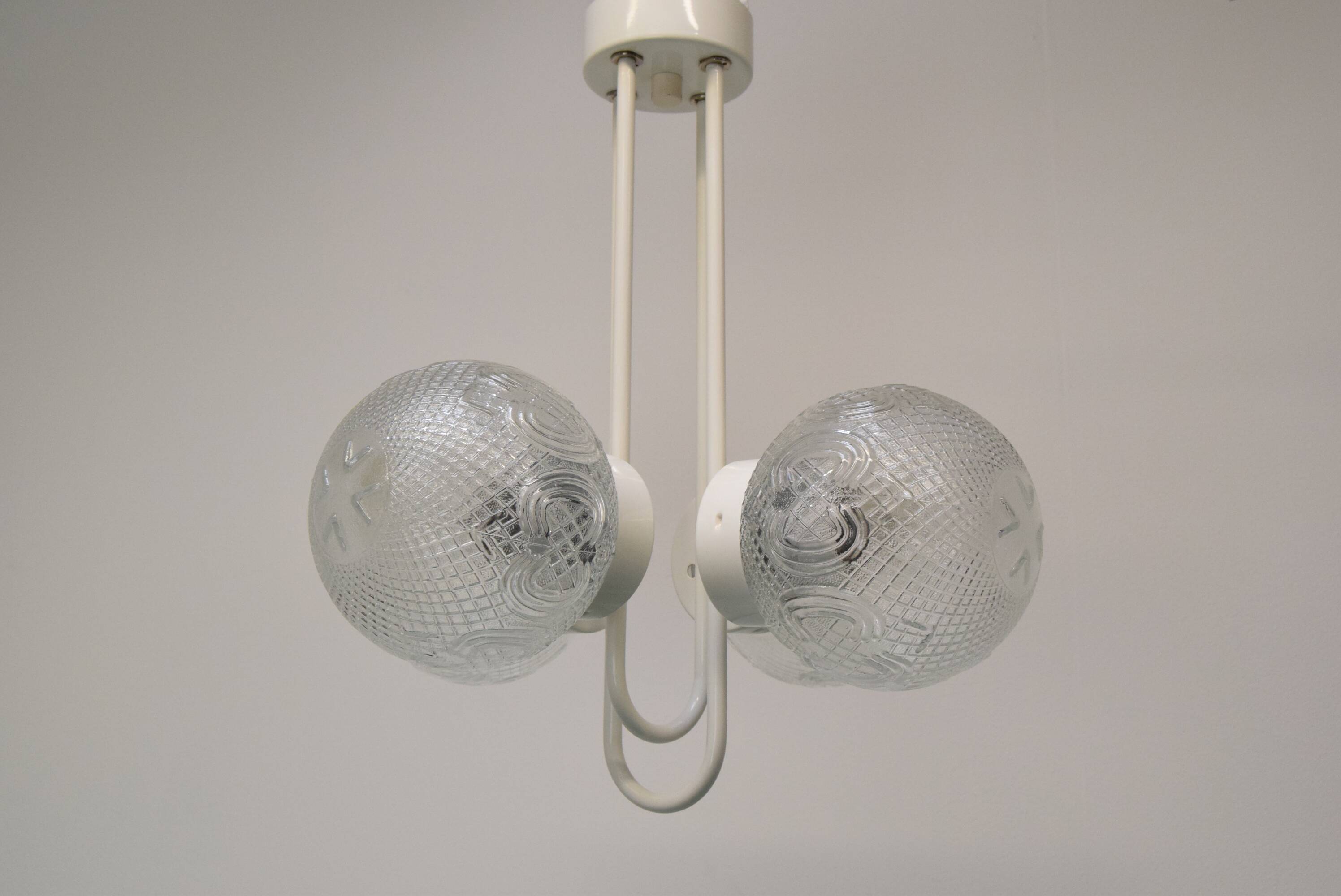 Mid-century Designed Chandelier by Jilove u Decina, 1970's.