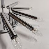 Chrome flush mount chandelier Maison Sciolari, 1970