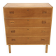 Scandinavian oak bedside table, Sweden, 1970