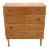 Scandinavian oak bedside table, Sweden, 1970