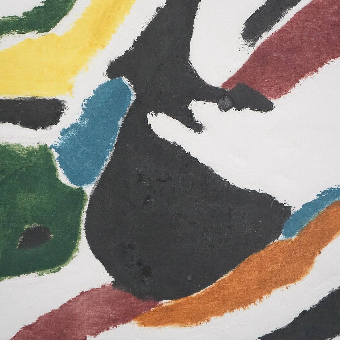 Ansgar Elde, Il Bostrico, 1990s, monotype print and woodcut