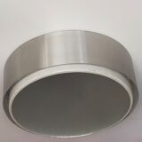 Glass and aluminum ceiling lamp, 1960