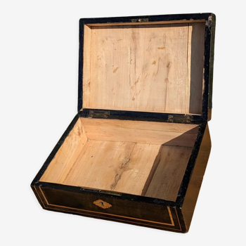 Box Napoleon III in rosewood and blackened wood