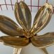 Bronze lotus flower ashtray from the 60s and 70s