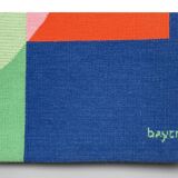 Wall hanging Bauhaus decor by Herbert Bayer for NGM, Germany, 1988. Title of the work: "White Circle over Structure"