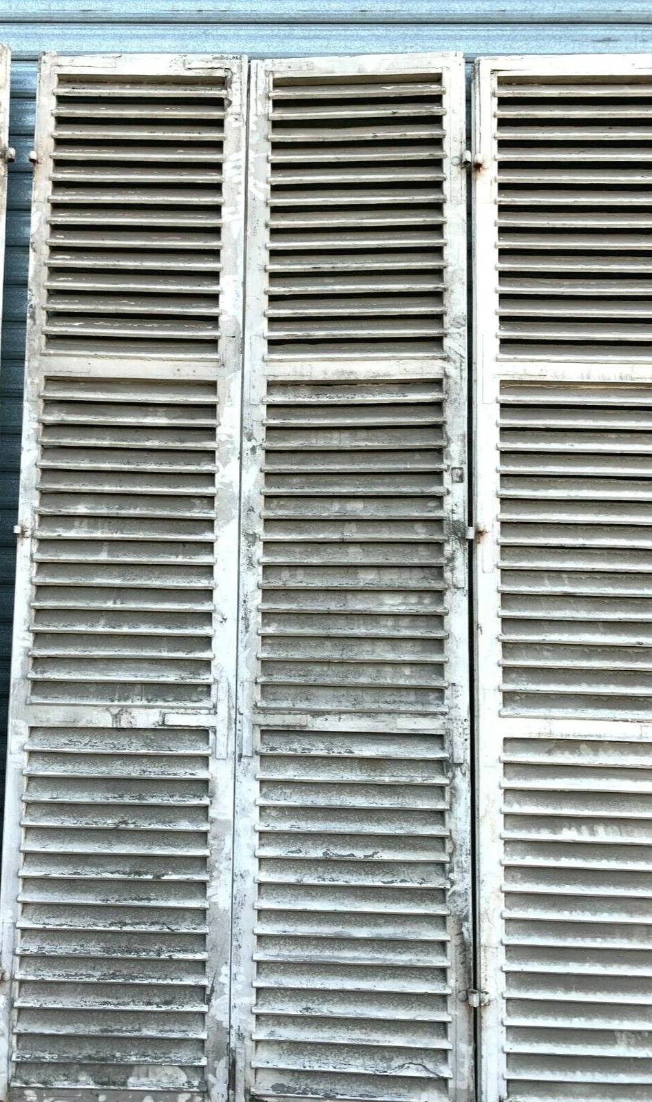 Set of 2 pairs of 19th century solid oak shutters