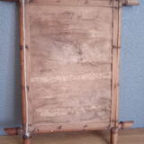 Miroir ancien "cadre bambou" 45 x 57 cm