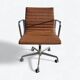 Tan Herman Miller Original Eames EA335 Ribbed Desk Aluminium Chair