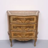 Italian Vintage Wooden Florentine Chest Of Drawers 1970s
