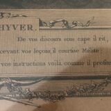 "La Soirée D'Hyver" original colour engraving of 1774