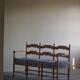 Sofa / Sculptural Danish modern three-seater Scandinavian bench, made by Hans Dau, 1950s.