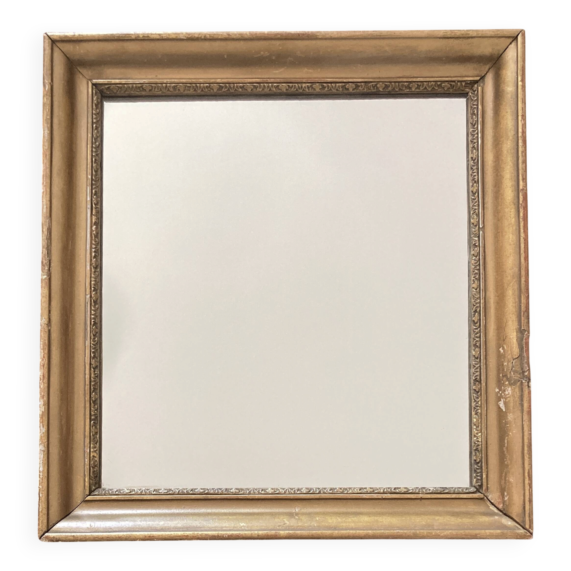 Small antique mirror - gilded wood